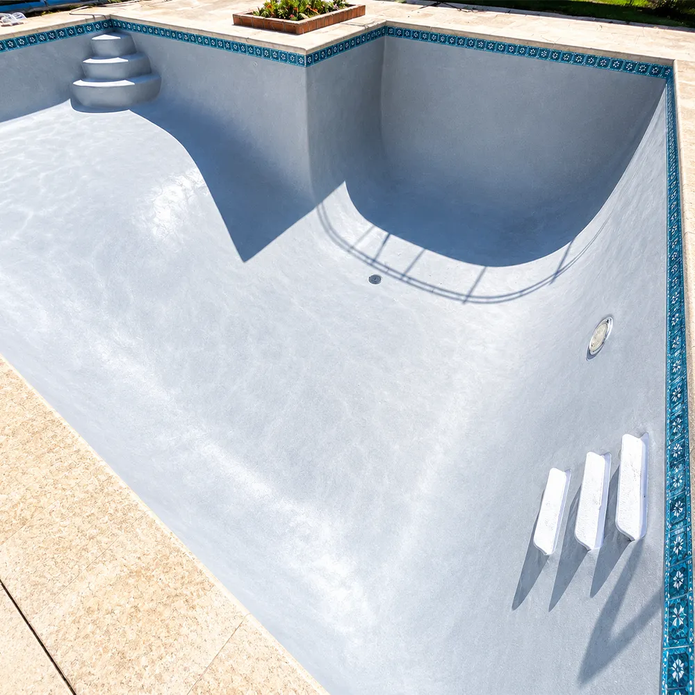 Fresh premium pool plaster installation by NOLA Pool Plastering